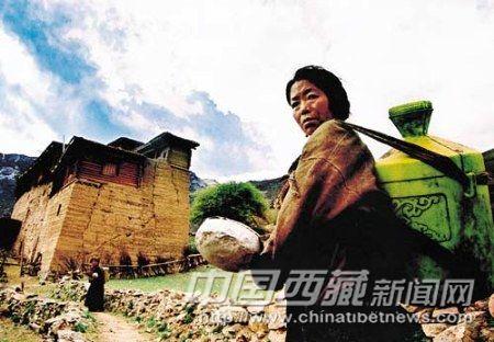 三巖帕錯(cuò)民居，有高大夯土結(jié)構(gòu)，防御性好，柱墻混合承重。