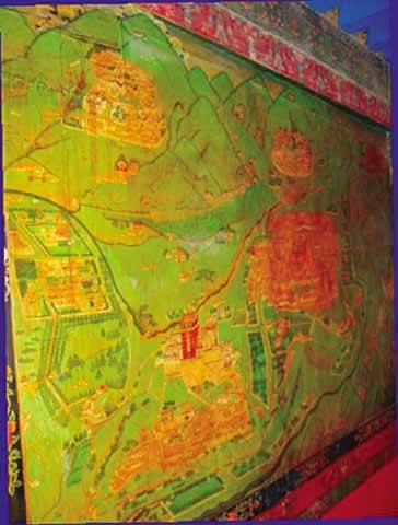 壁畫(huà):拉薩全景圖